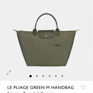 Longchamp Le Pliage Medium Olive Tote